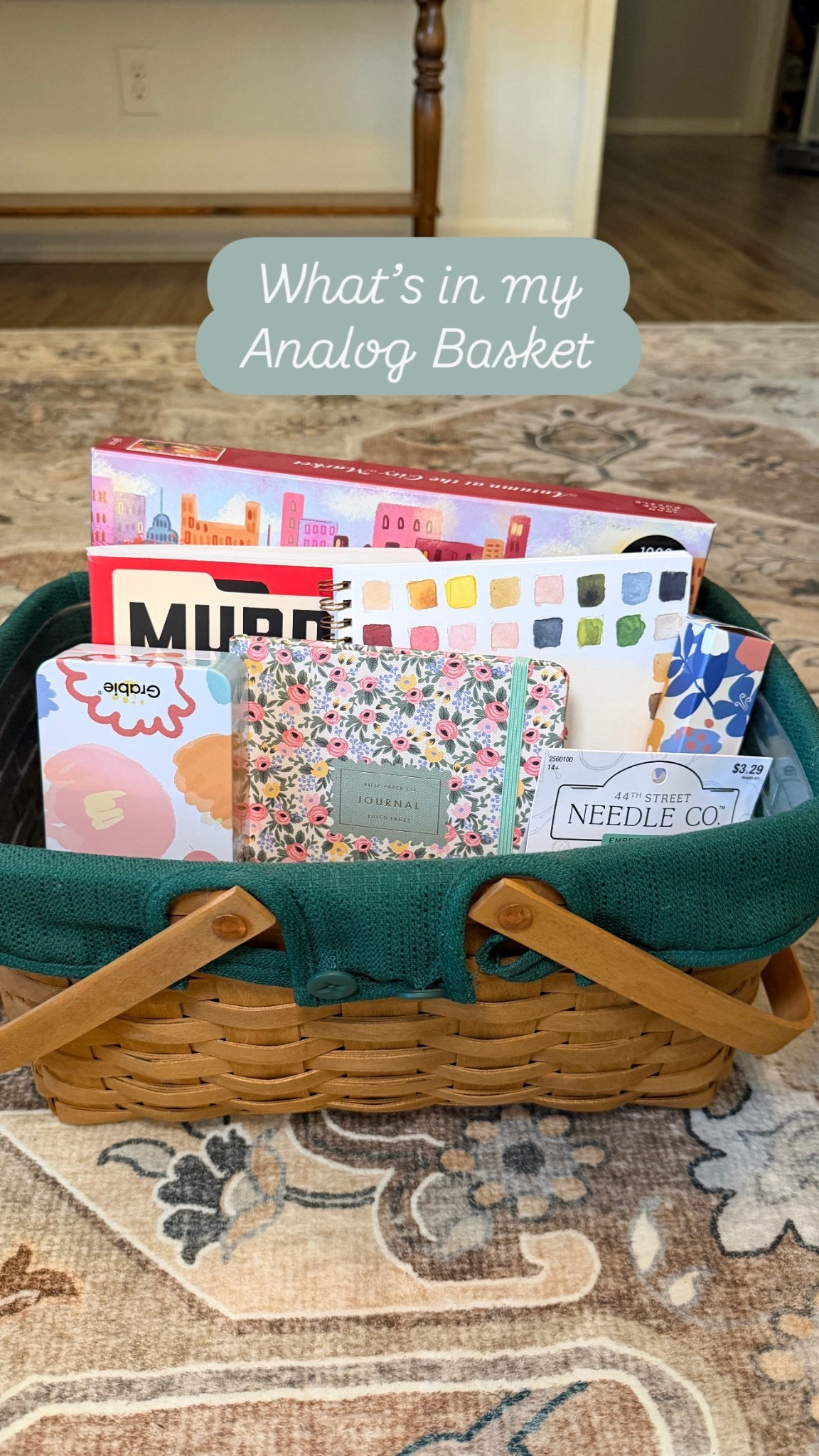 What’s in my analog basket! #hobbies #selfcare 

#LTKFindsUnder50 #LTKselfcare