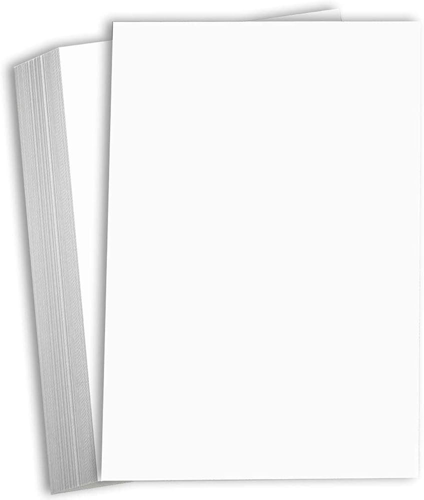 Hamilco White Cardstock Paper 11x17 65 lb Cover Card Stock 25 Pack | Amazon (US)