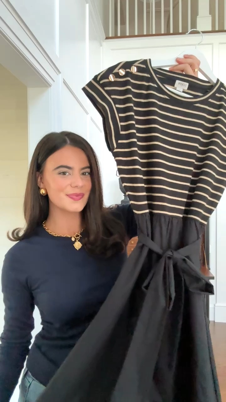 Easy and chic fall work outfit! My dress is J.Crew factory and purse is new from Anthropologie!