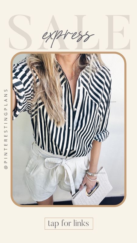 Stripe longe sleeve button down shirt in on sale for $30 today