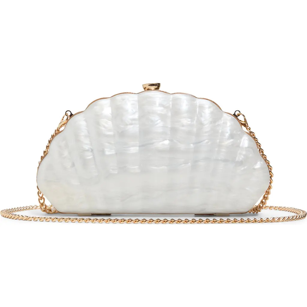 ALDO Sheshell Clutch in Other White at Nordstrom | Nordstrom