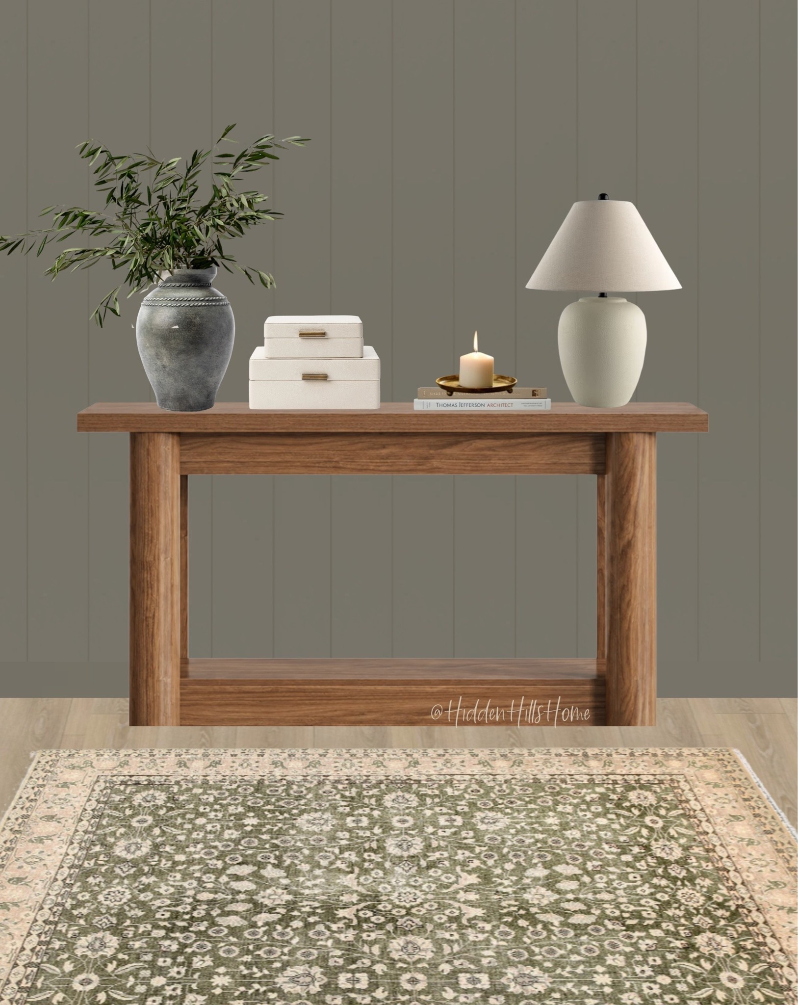 Entryway decor, console table, entryway mood board, home decor ideas, home inspiration
Wall color is SW Garden Gate

#LTKHome #LTKSaleAlert #LTKSeasonal