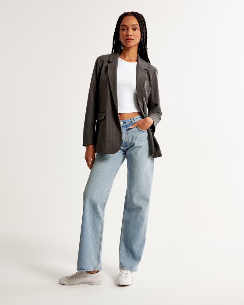Women's Low Rise Baggy Jean | Women's Bottoms | Abercrombie.com | Abercrombie & Fitch (US)