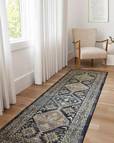 Loloi II Jocelyn Collection JOC-02 Navy / Blue, Transitional 5'-5" x 7'-6" Area Rug | Amazon (US)