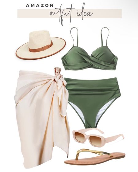 Amazon swimwear outfit! Perfect beach day look or pool outfit idea! 

#amazonswim #amazonfashion #resortwear #beachday 

#LTKswim #LTKstyletip #LTKSeasonal