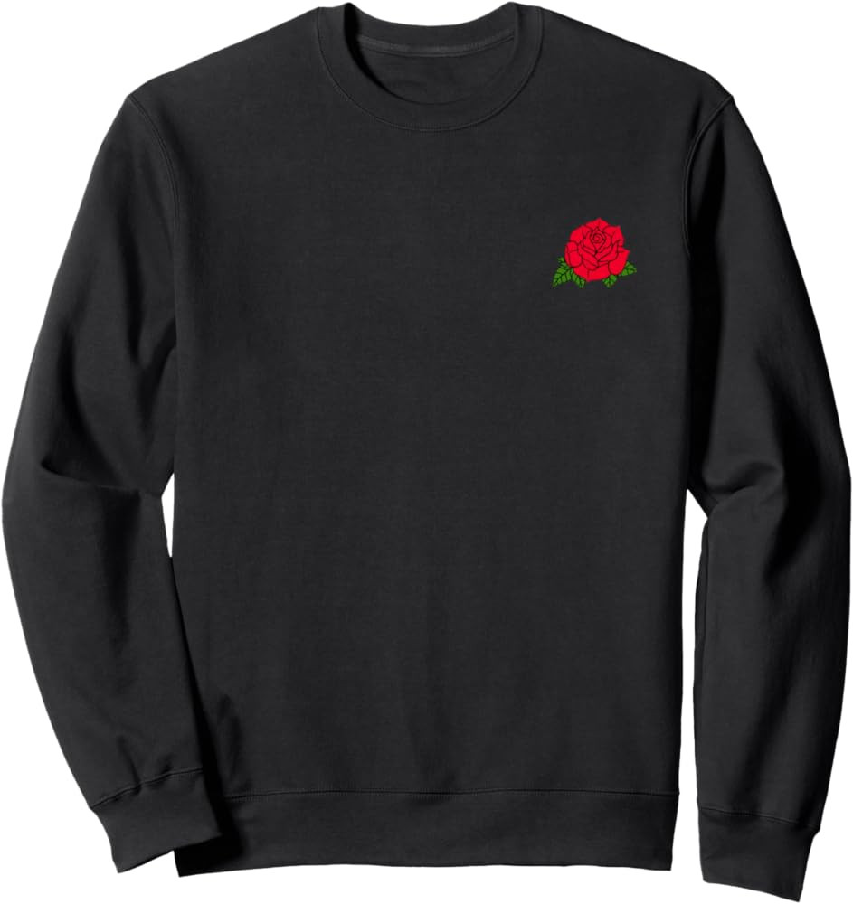 Red Rose Pocket Patch Pullover Sweater for Men & Women | Amazon (US)