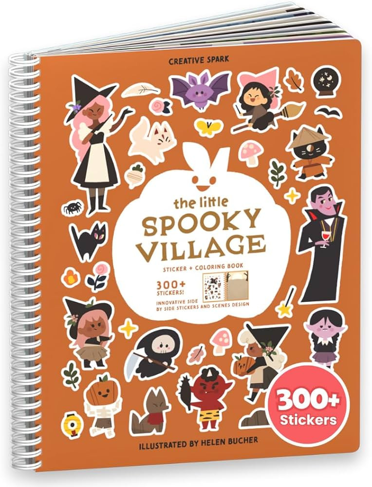 Spooky Village Halloween Stickers for Kids by Cupkin, Toddler Sticker Book, Toys Activity Book, T... | Amazon (US)