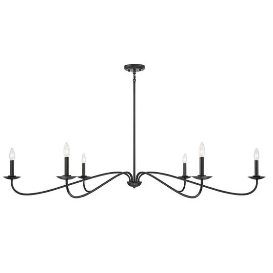 62 Inch 6 Light Chandelier by Meridian Lighting | 1800 Lighting