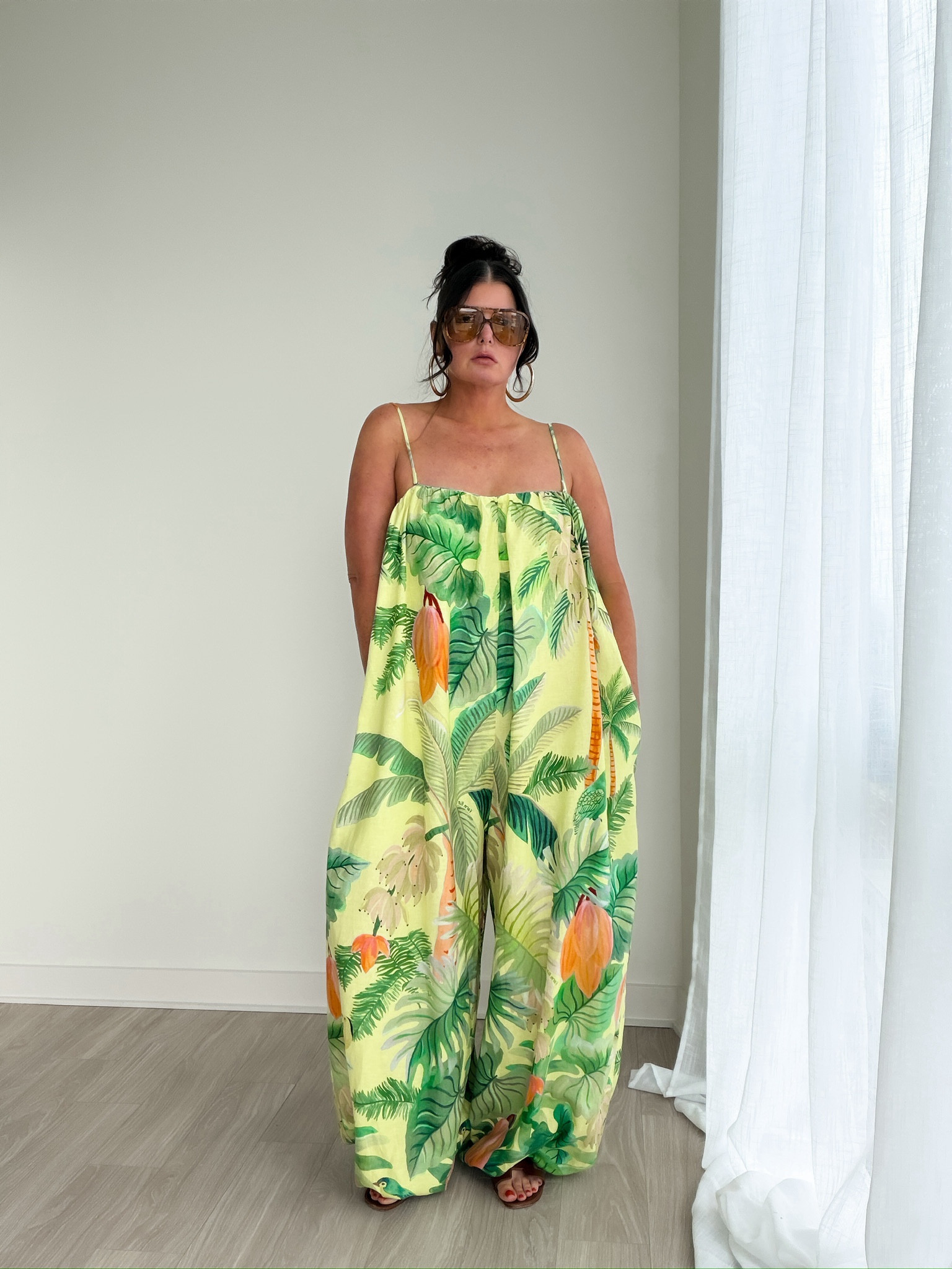 Jacket and linen jumpsuit runs TTS

#LTKSeasonal #LTKdayinmylife #LTKootd