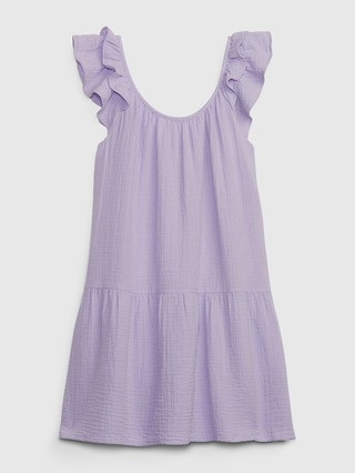 Crinkle Gauze Mini Dress | Gap (CA)