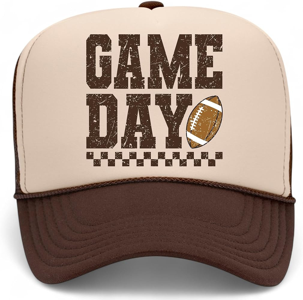 Game Day Football Checkers Vintage Trucker Hat | Premium Adjustable Snapback Baseball Hat for Men... | Amazon (US)