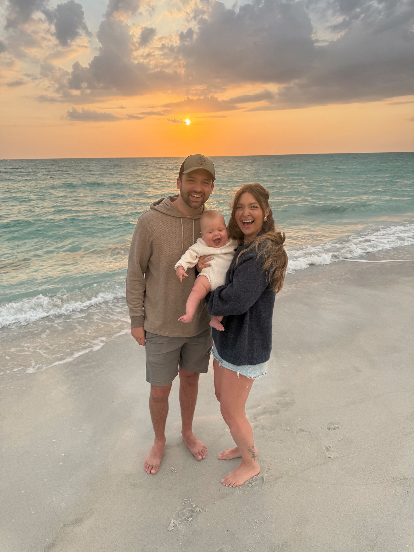 Sunset with our 6 month old🥹☀️