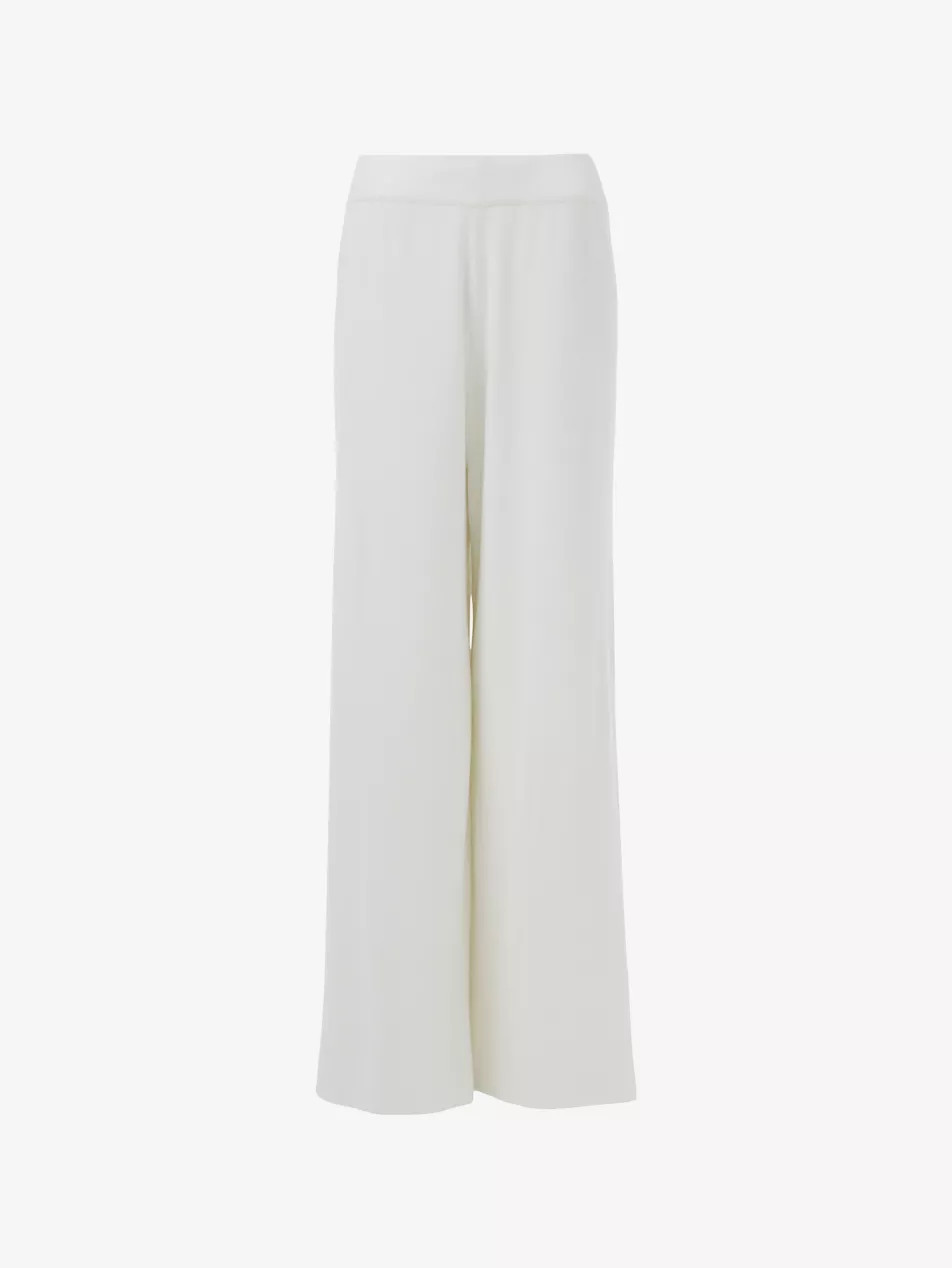 Elasticated-Waist Wide-Leg Knitted Trousers | Selfridges