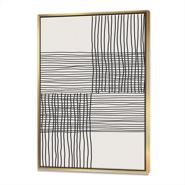 Minimal Geometric Compostions Of Elementary Forms XIX - Minimalistic on Canvas | Wayfair North America