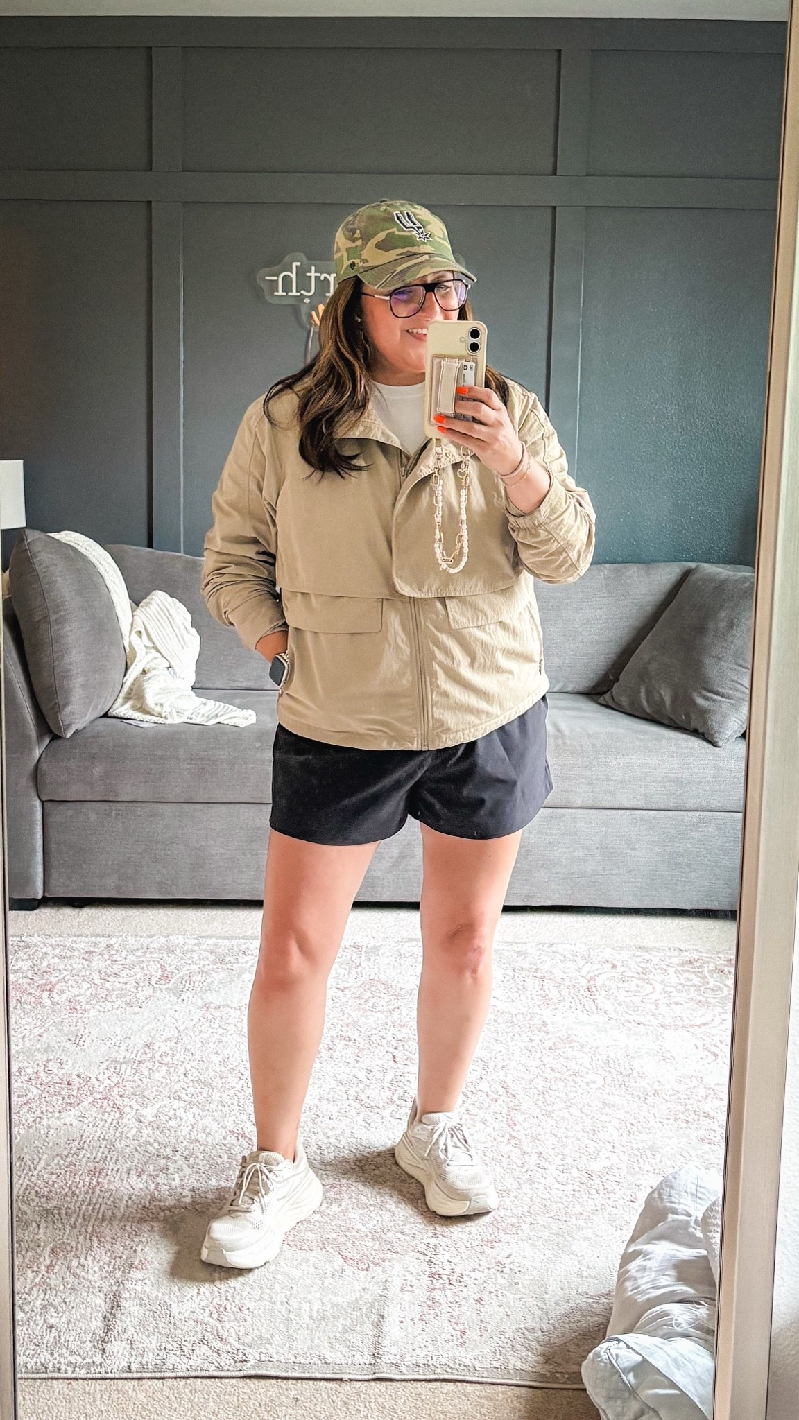 Spurs hat
Athleta shorts - L
Lululemon jacket - 14
Hoka sneakers

#LTKSaleAlert #LTKOver40 #LTKMidsize