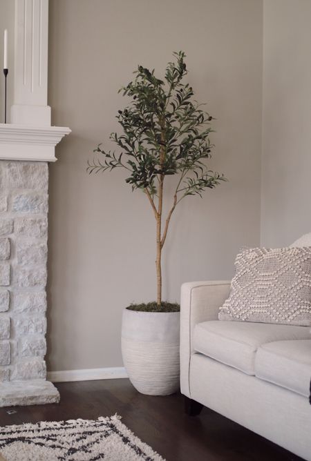 Faux tree from amazon and pot from Home Depot! #fauxtree #homedepot #pottedtree #affordablehome #homedecor 

#LTKunder100 #LTKhome #LTKsalealert