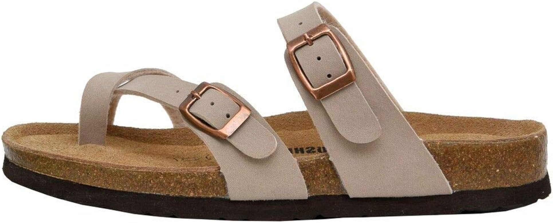 CUSHIONAIRE Women's Luna Cork footbed Sandal with +Comfort | Amazon (US)