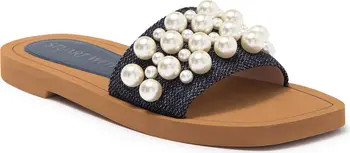 Stuart Weitzman Goldie Imitation Pearl Slide | Nordstromrack | Nordstrom Rack