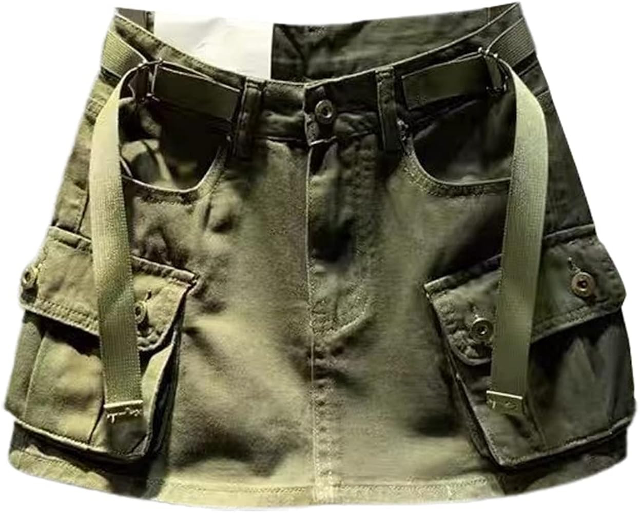 Womens Mini Cargo Skirt Low Waist Y2k Short Denim Jean Skirt | Amazon (US)