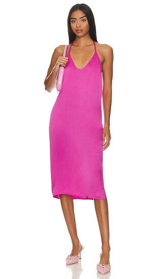 Slip Dress in Caffeinated Pink | Revolve Clothing (Global)