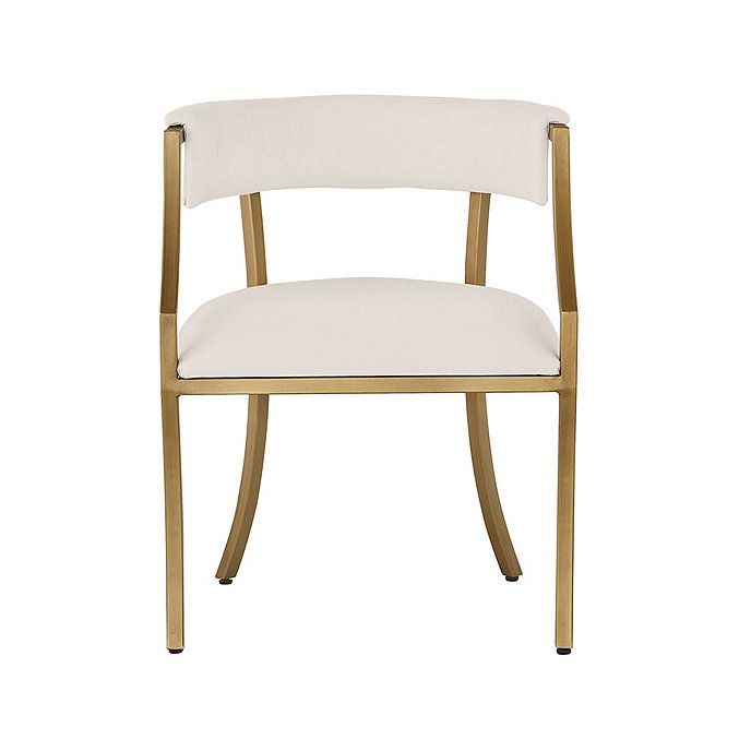 Ada Custom Upholstered Modern Barrel Back Dining Chair | Ballard Designs, Inc.