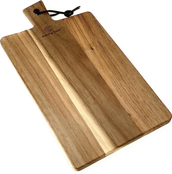 Evolving Decor Acacia Wood Cutting Board, Wooden kitchen chopping Boards for Bread, Cheese, Fruit... | Amazon (US)