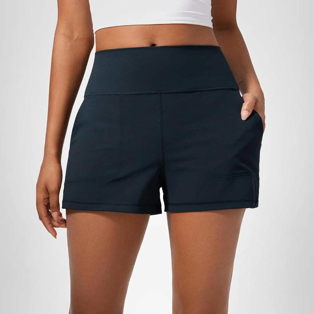 CRZ YOGA Butterlift Linerless Shorts for Women 3" - High Waisted Comfy Yoga Casual Lounge Workout... | Amazon (US)