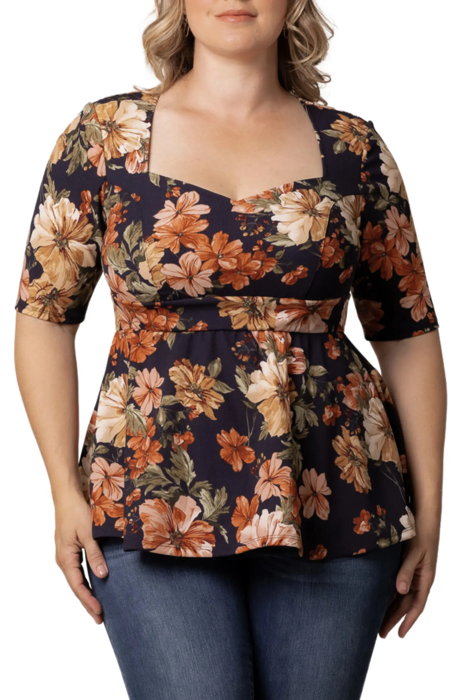 Kiyonna Posh Peplum Top (Women) | Nordstrom | Nordstrom