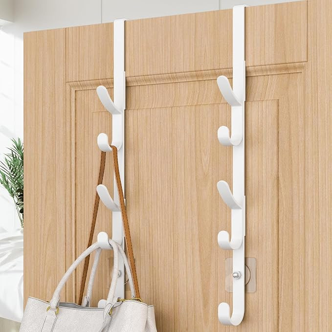 Over The Door Hooks, Metal Door Hooks for Hanging, Over The Door Purse Organizer for Door Coat Ha... | Amazon (US)
