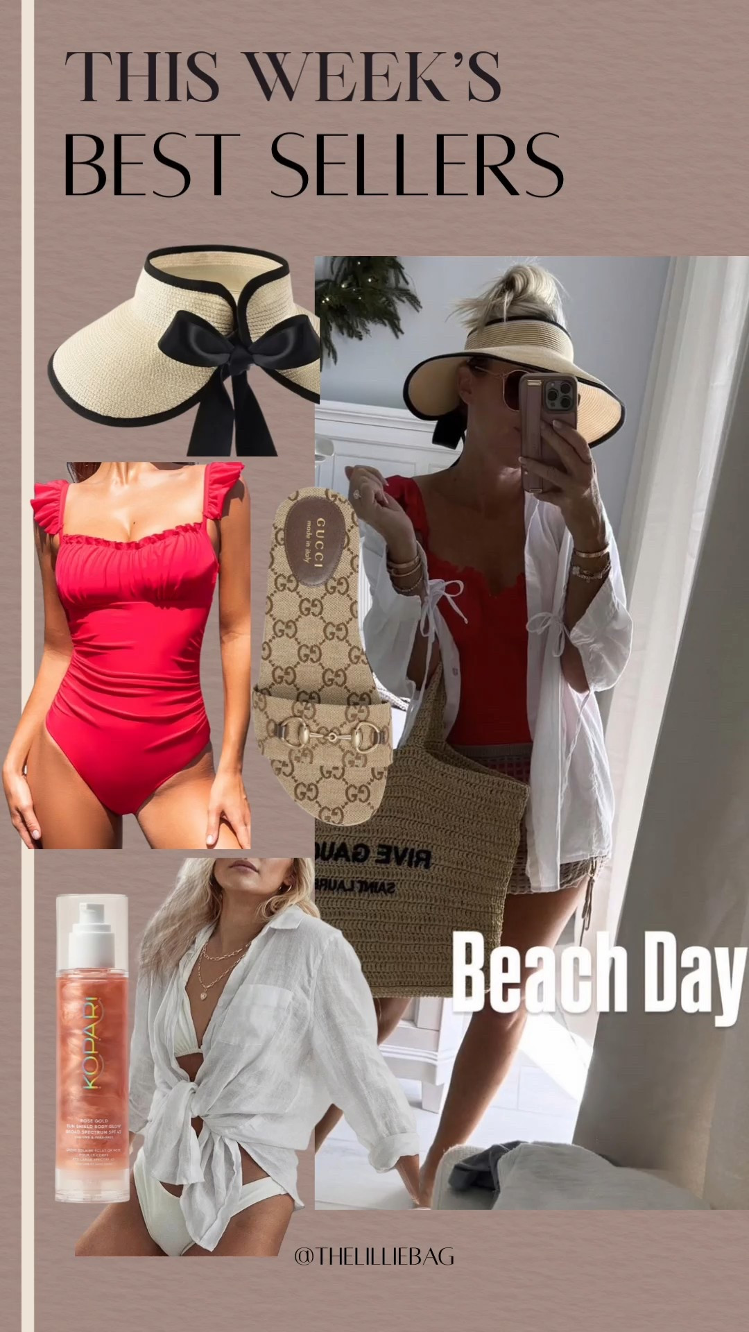 Beach day OOTD! I’m wearing a medium in the swim swimsuit. 

Resort wear. Beach outfit. Pool outfit. Swimsuit.

#LTKFindsUnder100 #LTKFindsUnder50 #LTKTravel