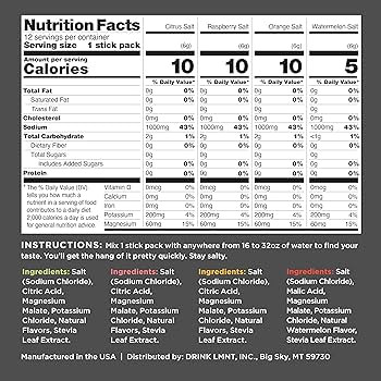 LMNT Zero Sugar Electrolytes - Variety Pack | Drink Mix | 12-Count | Amazon (US)