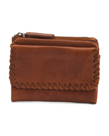 Leather Medium Side Stitching Wallet | Handbags | Marshalls | Marshalls
