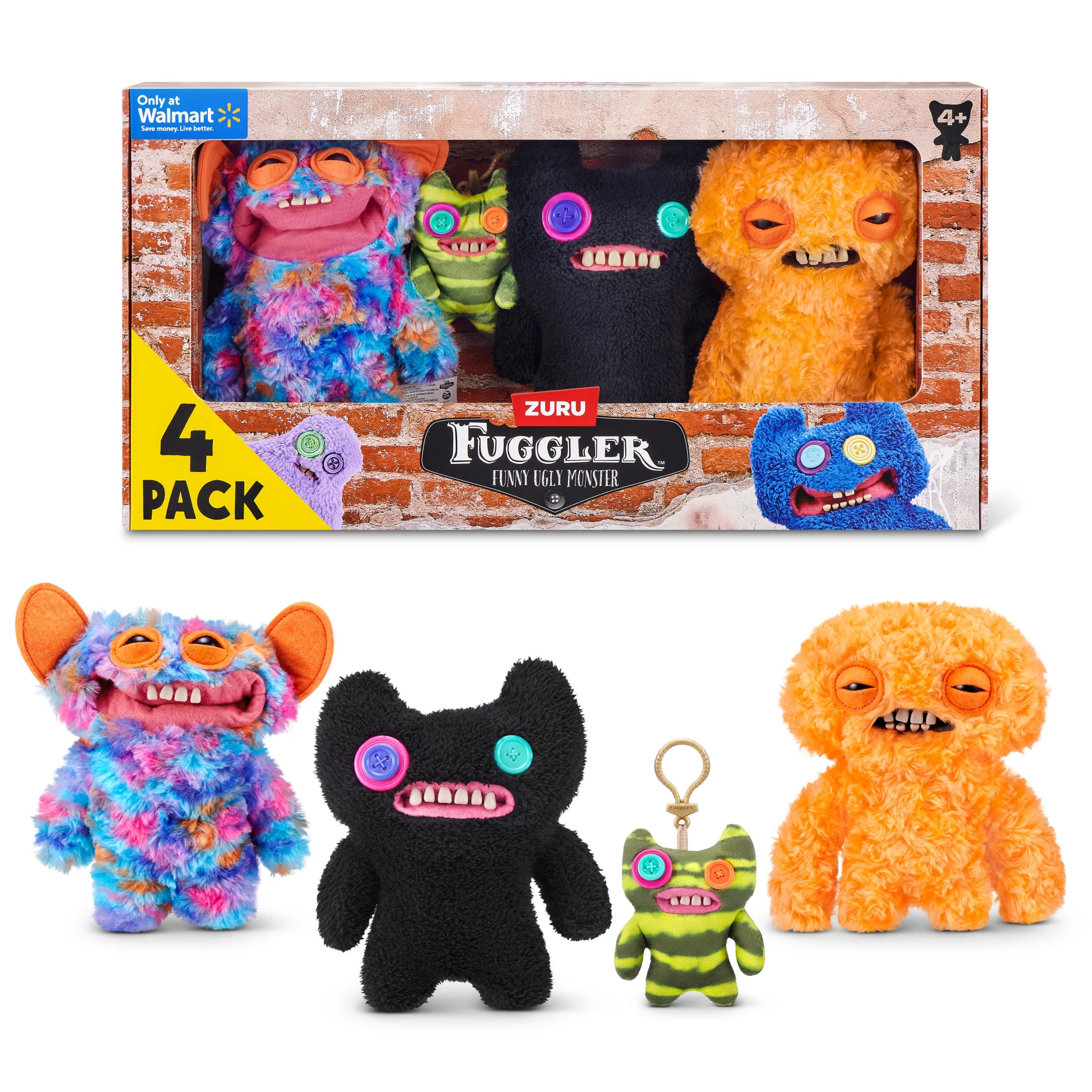 Fuggler Chaos Crew Multipack Walmart Exclusive by ZURU, Funny Ugly Monster Plush Toy | Walmart (US)