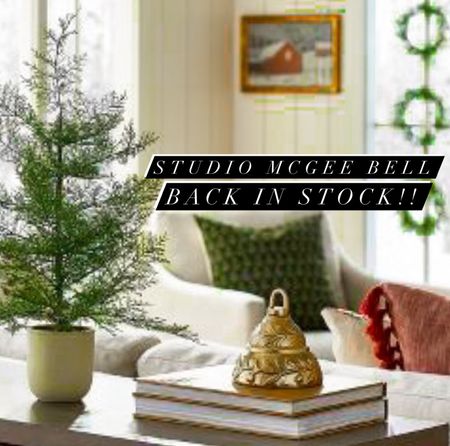 Studio McGee Gold Christmas Bell, BACK IN STOCK!!  And $15!!

Holiday, Christmas, Target, Studio McGee, Decor, Bell, Christmas Decor, Holiday Decor.

#Target #TargetChristmas #StudioMcgee #ChristmasDecor #BackInStock 

#LTKhome #LTKSeasonal #LTKHoliday