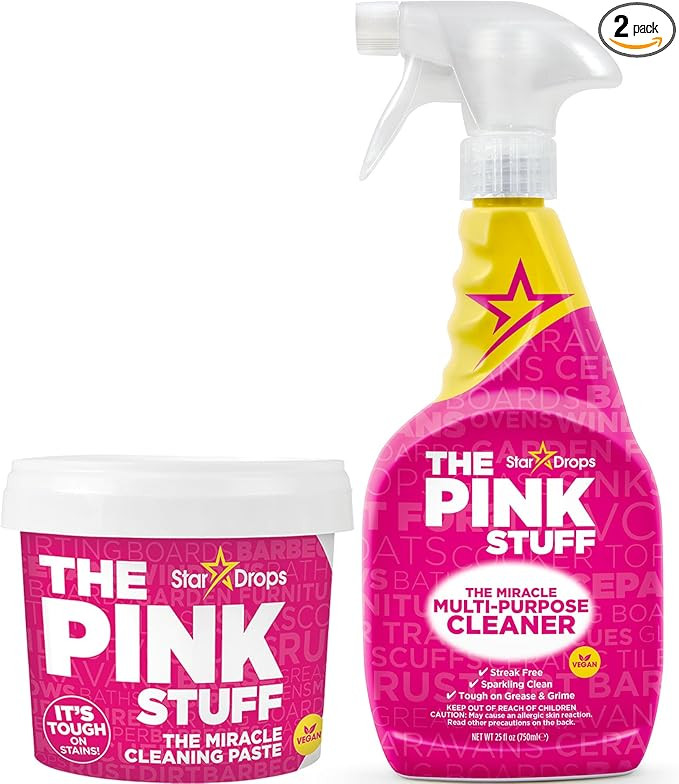 Stardrops - The Pink Stuff - The Miracle Cleaning Paste and Multi-Purpose Spray 2-pack Bundle (1 ... | Amazon (US)