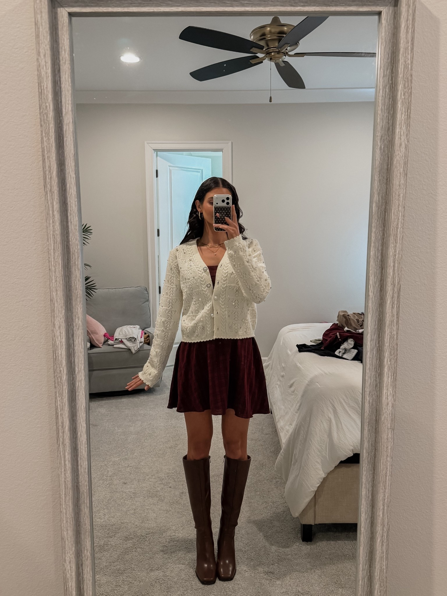 NYE outfit. Love these boots! 🤎🤎

Tall brown boots comfy boots leather boots 