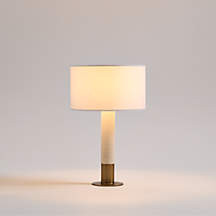 Larsen Sandstone Mini Table Lamp 15" + Reviews | Crate & Barrel | Crate & Barrel
