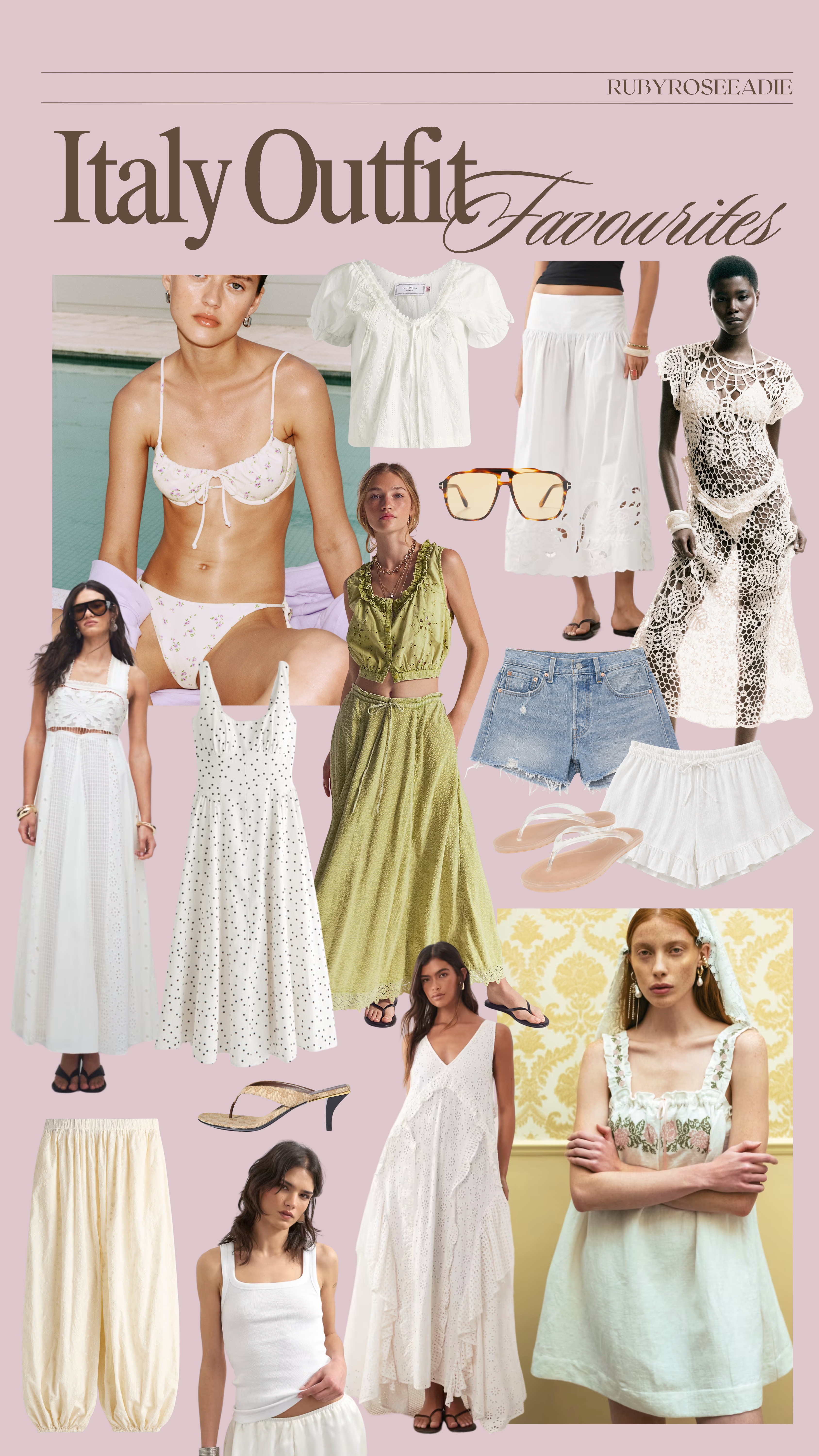 Italy outfit favourites 🩵

summer outfits, holiday outfits, italy, italian holiday, beach holiday, warm weather, white dress, holiday dress, mini dress, white top 

 #LTKuk #LTKsummer #LTKdresses