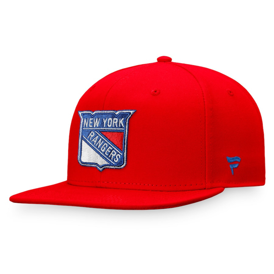 New York Rangers Fanatics Core Primary Logo Fitted Hat - Red | Fanatics