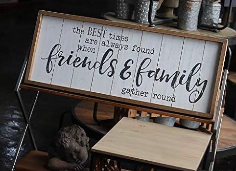 Parisloft The Best Times are Always Found When Friends&Family Gather Round Rustic Wood Signs,Vantage | Amazon (US)