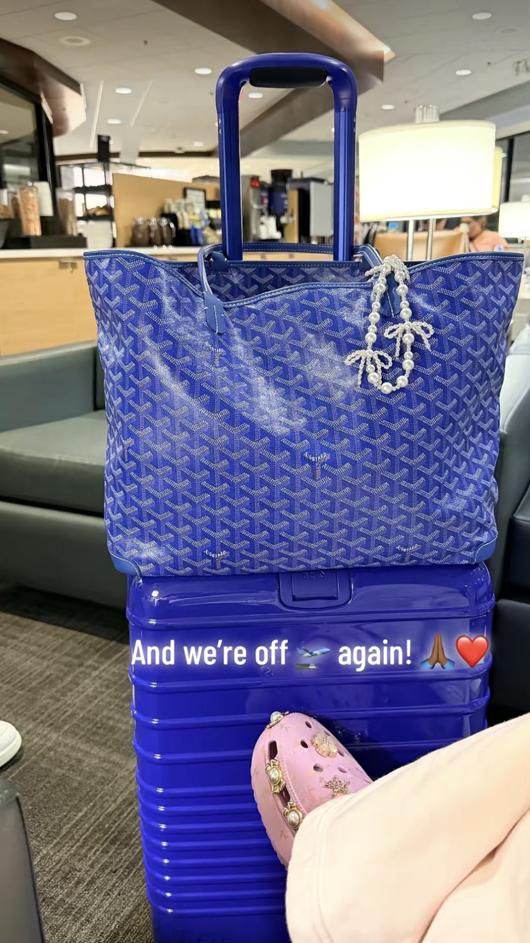 Traveling in ultimate style and total comfort with my Glossy Cobalt Blue BÉIS carry-on roller, matching Goyard tote bag, and super cute LoveShackFancy Crocs! Making airport travel feel chic, cozy, and completely effortless is always the goal.

Shop my entire travel outfit and luggage lineup linked below! 🛒

Follow for more @OPERATION_NIKI on IG, TikTok, & Facebook

#TravelOutfit #BEIS #LoveShackFancyCrocs #OperationNiki #AirportStyle #TravelLuggage #ComfyTravel #GoyardTote #LTKtravel #TravelInStyle 

 #LTKootd #LTKTravel