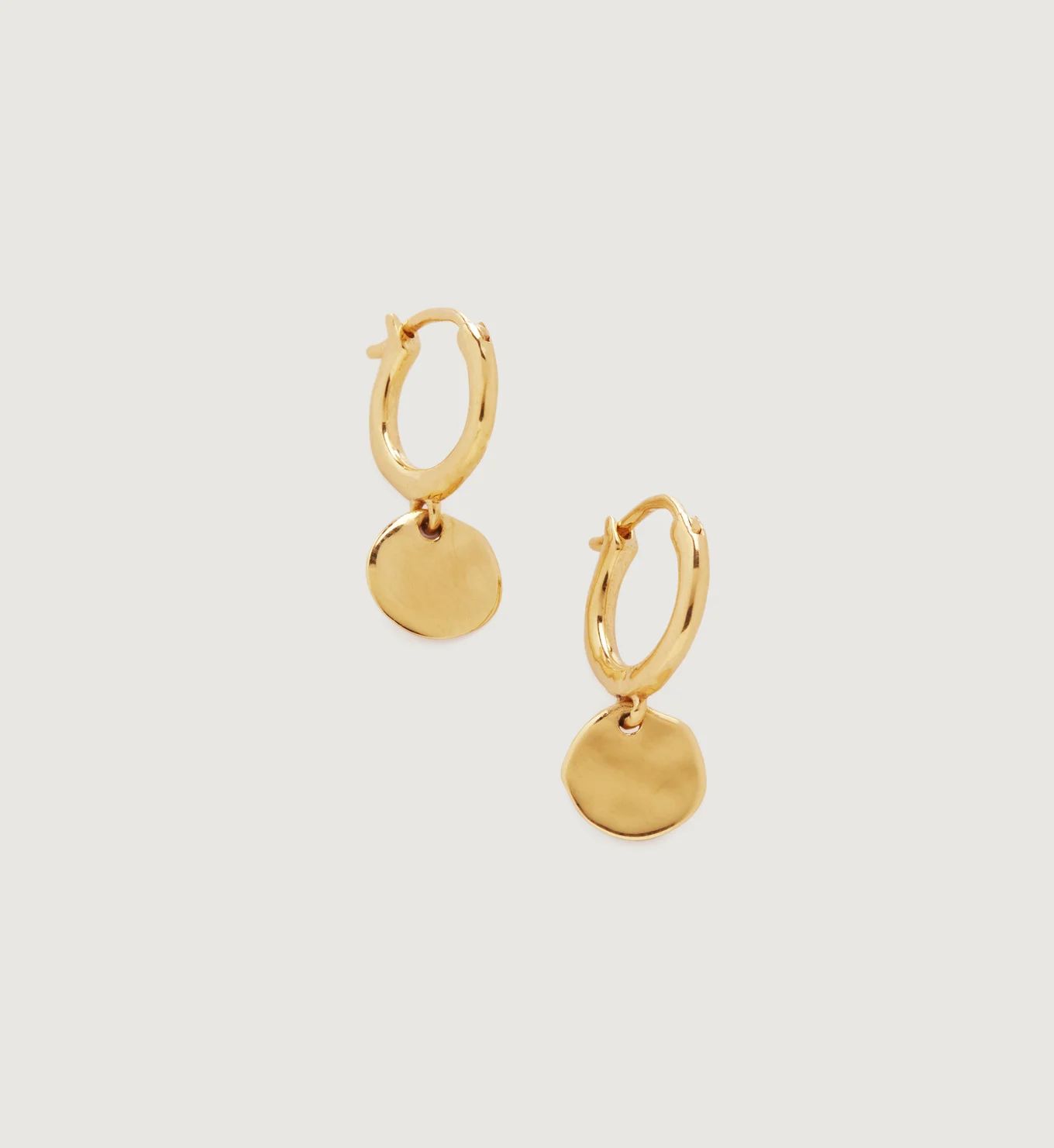 Siren Muse Mini Drop Huggie Earrings | Monica Vinader (US)