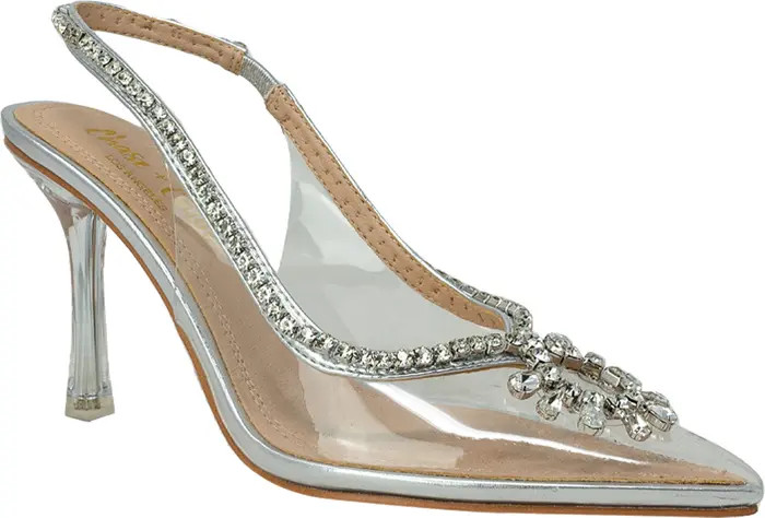Amalia Rhinestone Lucite Slingback Pump (Women) | Nordstrom Rack