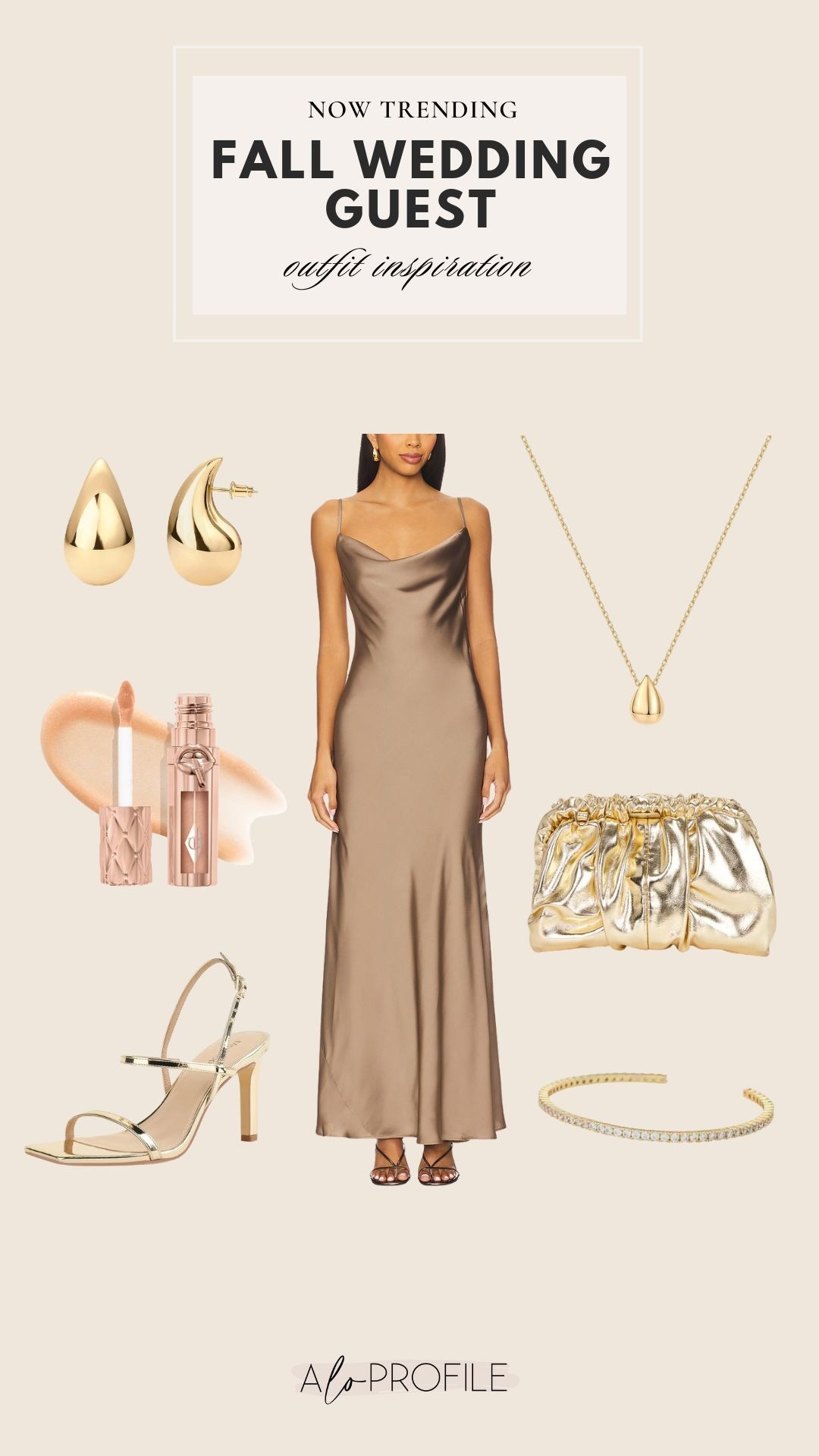 Fall Wedding Guest Outfit Inspo // fall wedding, fall wedding guest, fall dress, wedding guest dress, neutral wedding guest dress, fall outfits, fall dress inspo, fall outfit ideas, wedding guest dresses