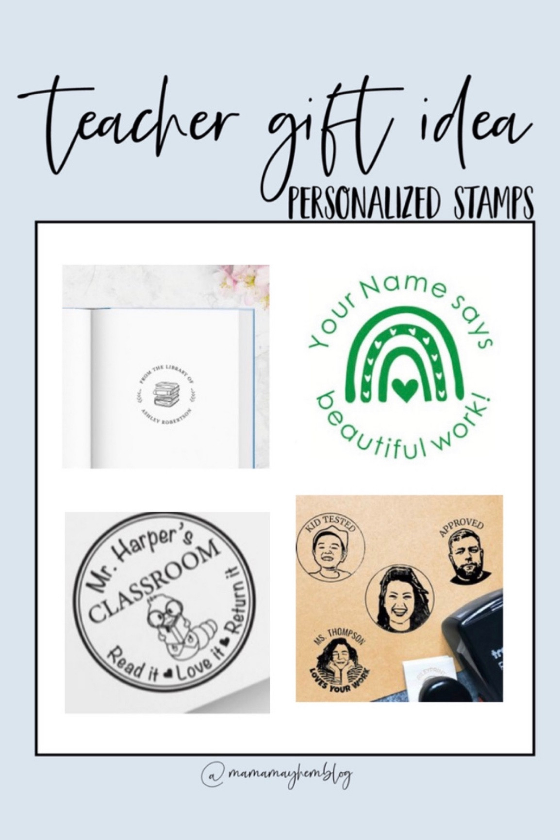 Teacher gift idea // teacher stamps

#LTKGiftGuide #LTKkids #LTKHoliday