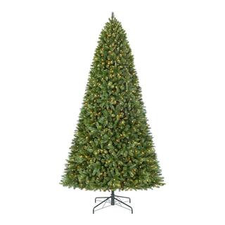 Home Accents Holiday 12 ft. Pre-Lit LED Wesley Pine Artificial Christmas Tree with 1,100 Warm Whi... | The Home Depot