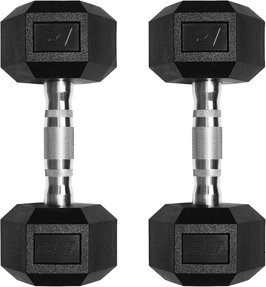RitFit 5-650 LBS PVC Hex Dumbbell Sets with Optional Rack for Home Gym | PVC Coated Anti-Roll Hex... | Amazon (US)