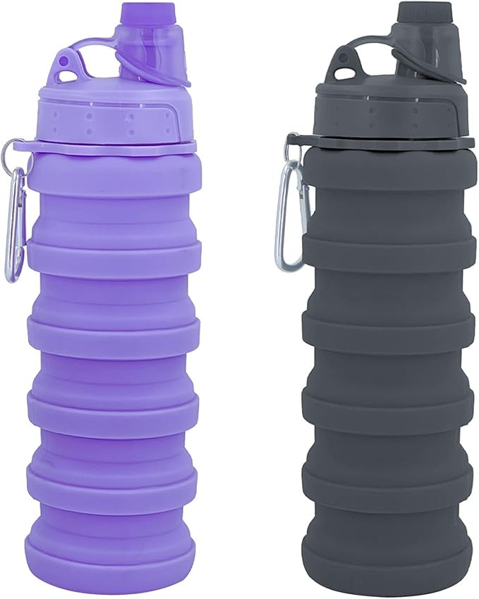 Collapsible Water Bottles Travel water bottle Sports Portable Sport Water Bottle Reusable Water B... | Amazon (US)