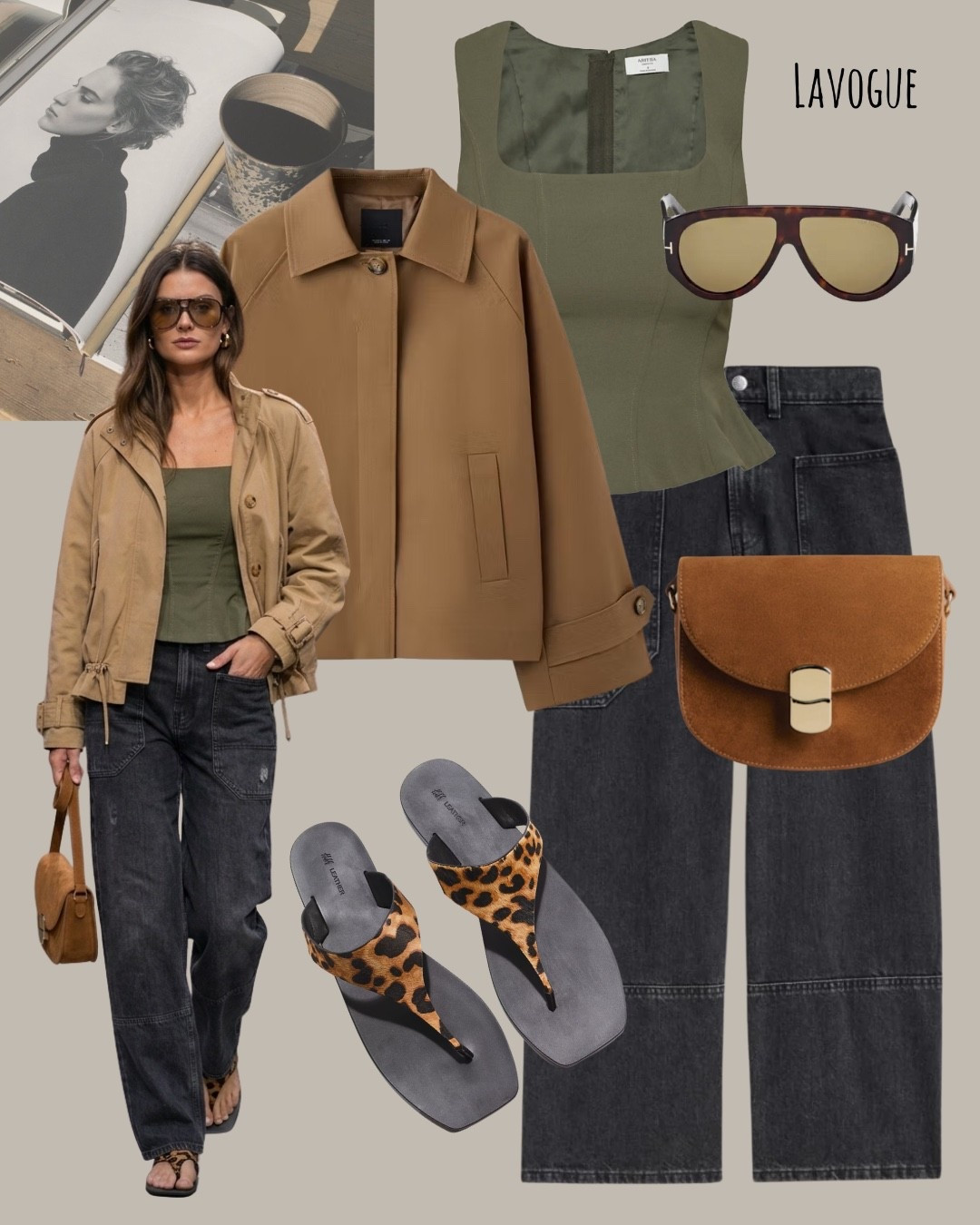 Beige jacket + khaki bustier + black Everlane jeans = the perfect neutral combo 🤎 Finished with animal-print sandals and a suede bag for a touch of texture and edge.
Shop Below 👇🏼 

#LTKStyle #NeutralStyle #AritziaStyle #Everlane #OOTD #EverydayChic #OutfitInspo

#LTKootd #LTKSeasonal #LTKWorkwear