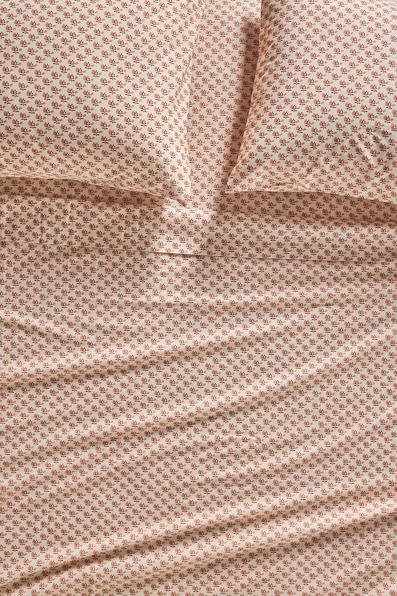 Organic Percale Printed Sheet Set | Anthropologie (US)